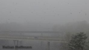 snow at 11:43 laurel st bridge can be seen but not Washinton st bridge