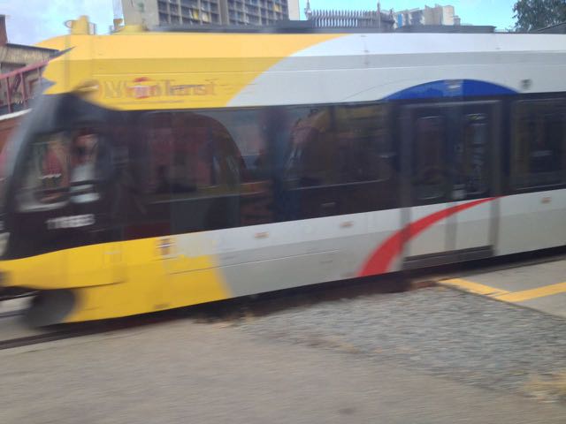 light rail train photo by Nathan Steffenson Light rail train