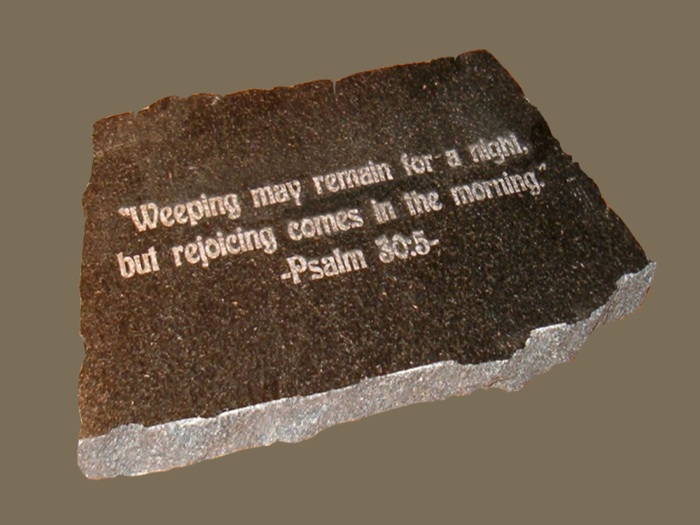 Weeping may remain