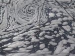 foam swirl in river